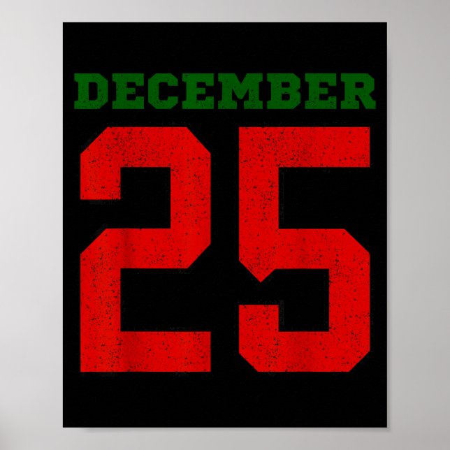 Merry Christmas Retro Xmas December Holiday Men Wo Poster (Front)