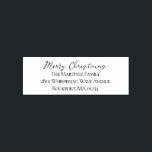 Merry Christmas Return Address Self-inking Stamp<br><div class="desc">Merry Christmas is written at the top in a simple script. Your return address is below. All text can be edited.</div>