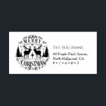 Merry Christmas  Return Address Self-inking Stamp<br><div class="desc">Merry Christmas Return Address self-inking stamp</div>