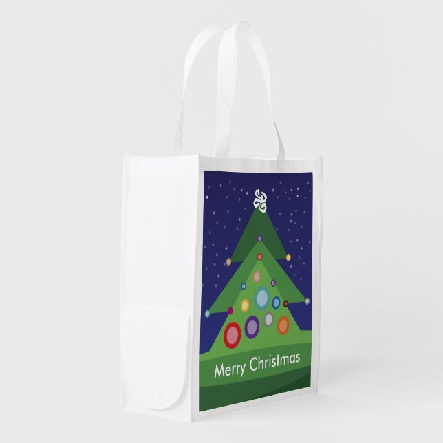 Merry Christmas Reusable Bag (Front Side)