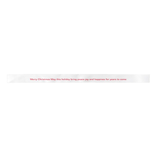 Merry Christmas Ribbon | Festive  Wrapping Trim (Front)