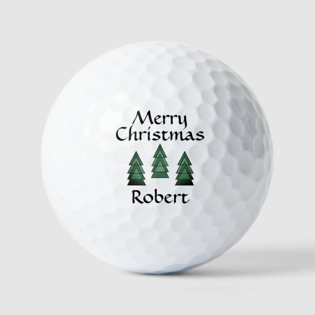 Merry Christmas #Robert golf balls by dalDesignNZ (Front)