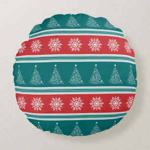 Merry Christmas Round Pillow