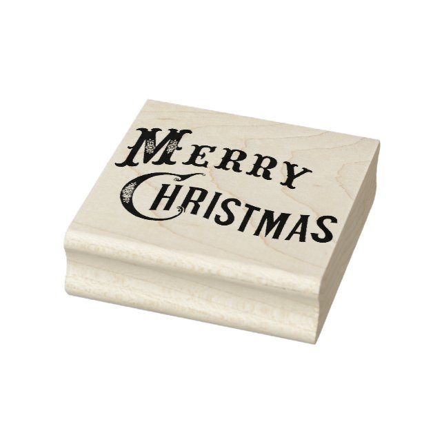 Merry Christmas Rubber Stamp (Stamp)