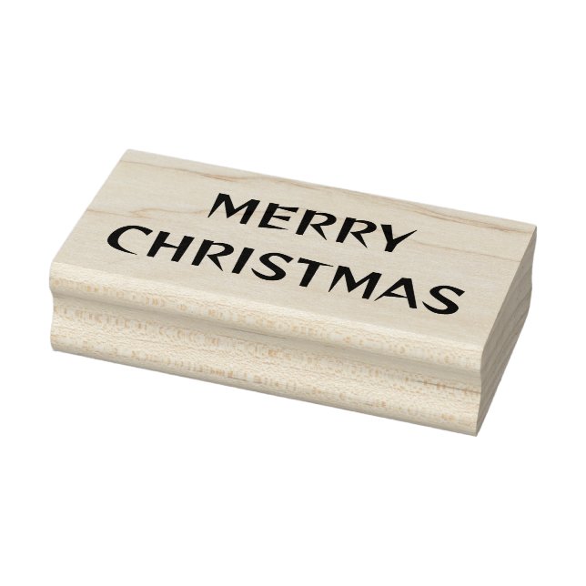 MERRY CHRISTMAS Rubber Stamp  (Stamp)