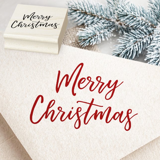 Merry Christmas Rubber Stamp (Merry Christmas Rubber Stamp)