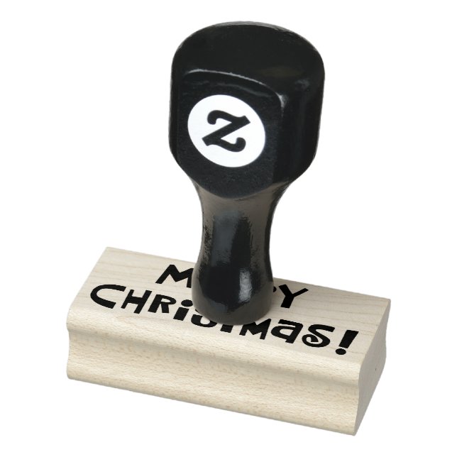 "Merry Christmas" Rubber Stamp (Stamp)