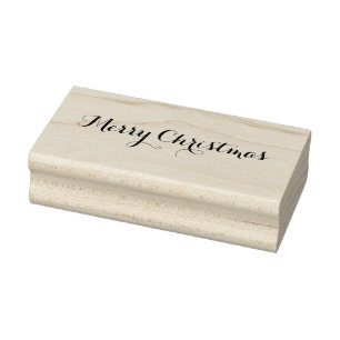 Merry Christmas Rubber Stamp
