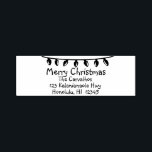 Merry Christmas Rubber Stamp Return Address Lights<br><div class="desc">This fun customizable self-inking rubber stamp has a string of Christmas lights across the top. The stamp says "Merry Christmas." Replace the sample name and address with your own, or change it completely and add your own text to personalize. Use this holiday design to address Xmas cards or to send...</div>