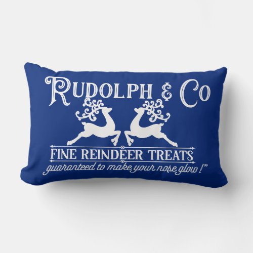 MERRY CHRISTMAS Rudolf Reindeer Treats Lumbar Pill Lumbar Pillow