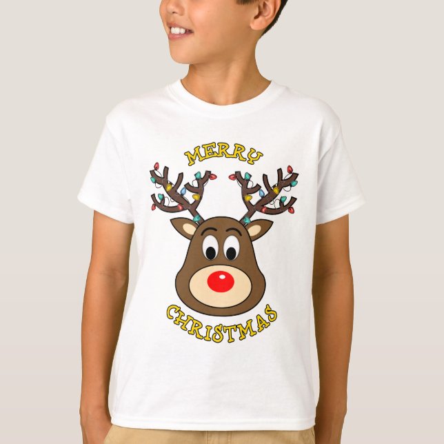 Merry Christmas, Rudolph the Red Nosed Reindeer T-Shirt (Front)