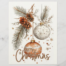 Merry Christmas Rustic Greeting