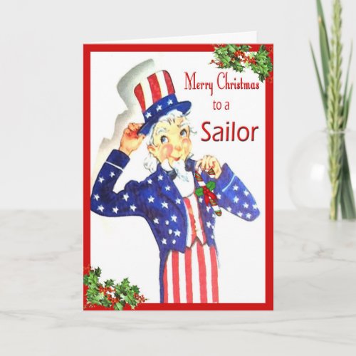 Merry Christmas Sailor Card