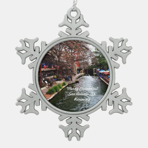 Merry Christmas San Antonio TX Riverwalk ornament