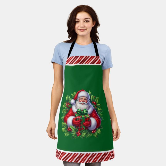 Merry Christmas Santa Apron (Worn)