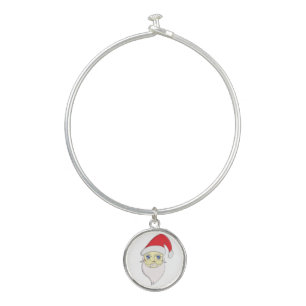 Merry Christmas Santa Bangle Bracelet