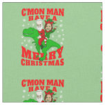 merry christmas santa biden kamala harris dinosaur fabric