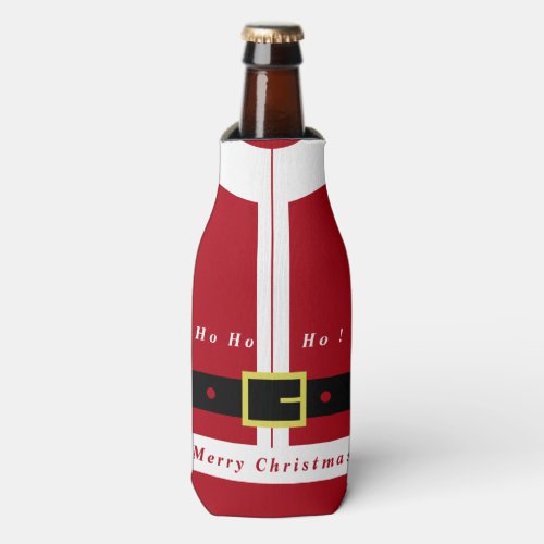 Merry Christmas Santa Bottle Cooler Funny Gift