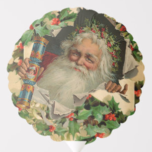 Merry Christmas Santa Claus Antique classic Balloon