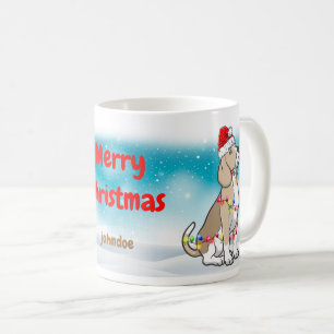 Merry Christmas Santa Claus Beagle Pet Dog Lover Coffee Mug