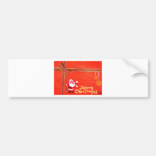 Merry Christmas Santa Claus Bumper Sticker