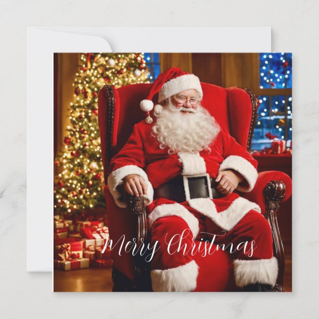 Merry Christmas Santa Claus Card (Front)