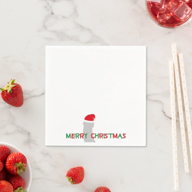 merry christmas, santa claus character napkins (Insitu)