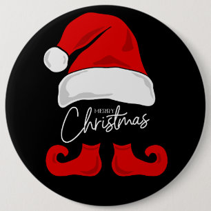 Merry Christmas Santa Claus Costume Button