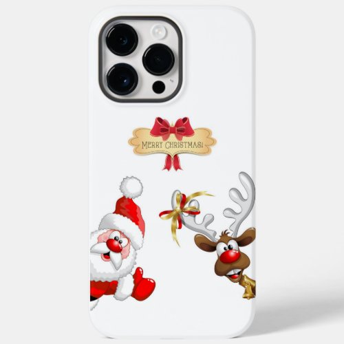 Merry Christmas Santa Claus Deer  Case_Mate iPhone 14 Pro Max Case