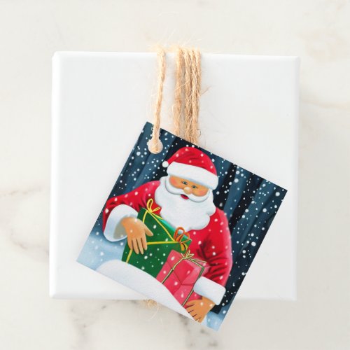 Merry Christmas _ Santa Claus Favor Tags