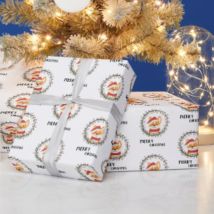 Merry Christmas Santa Claus Fun Humerous Wrapping Paper
