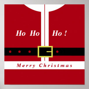 Merry Christmas Santa Claus Funny Poster