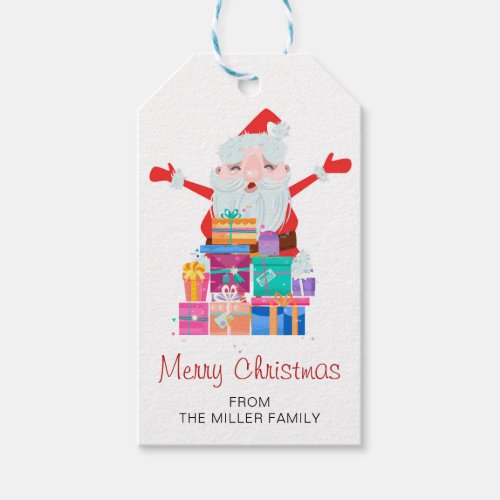 Merry Christmas Santa Claus Gifts  Holidays Gift Tags