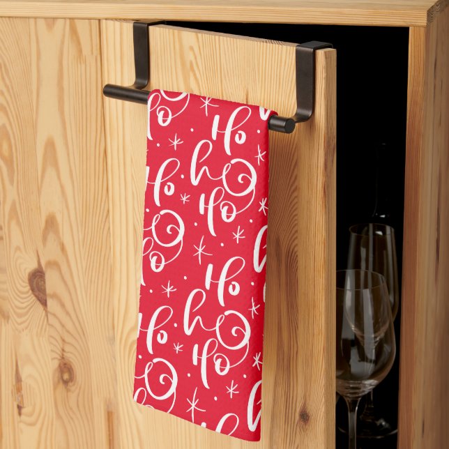 MERRY CHRISTMAS | Santa Claus Ho Ho Ho Kitchen Towel (Thirds Fold)