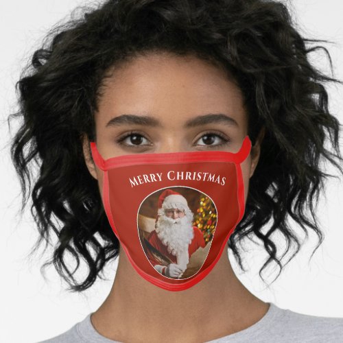 Merry Christmas Santa Claus Holiday Greetings Face Mask