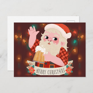 Merry Christmas Santa Claus Holiday Postcard