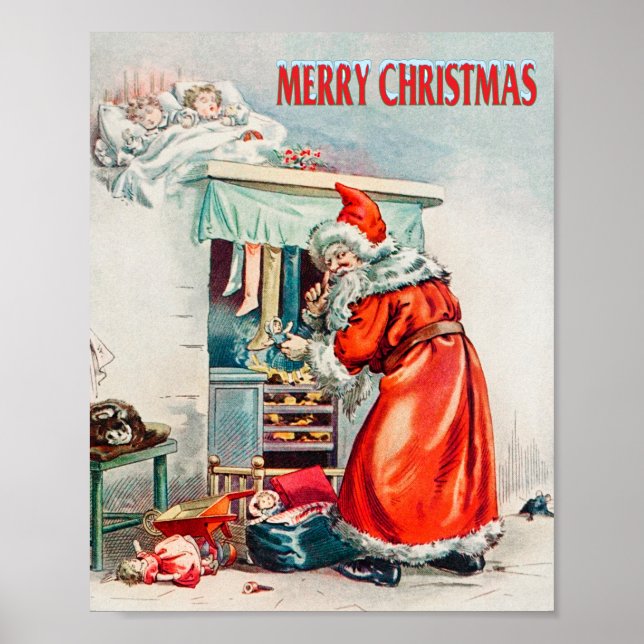 Merry christmas - santa claus holiday  poster (Front)