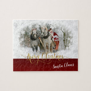 Merry Christmas Santa Claus Jigsaw Puzzle