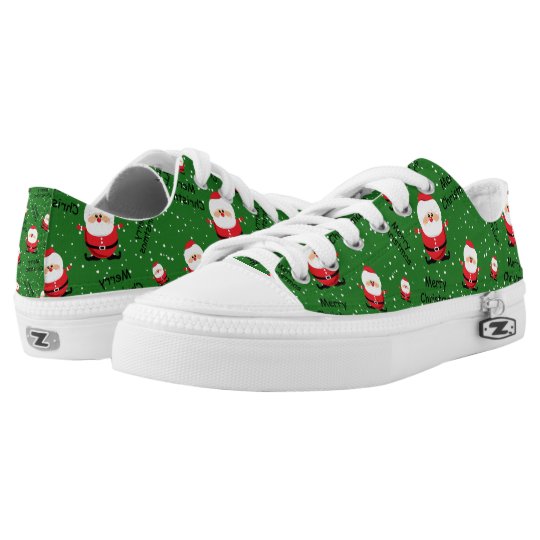 Merry Christmas Santa Claus LowTop Sneakers