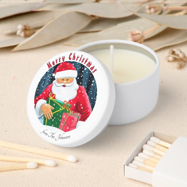 Merry Christmas - Santa Claus Mini Candle Favors (Insitu)