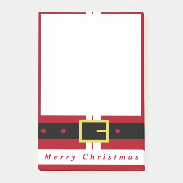 Merry Christmas - Santa Claus Post-it Notes (Front)