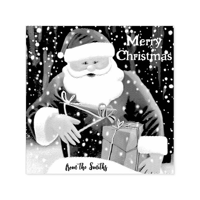 Merry Christmas - Santa Claus Self-inking Stamp (Design)