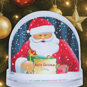 Merry Christmas - Santa Claus Snow Globe