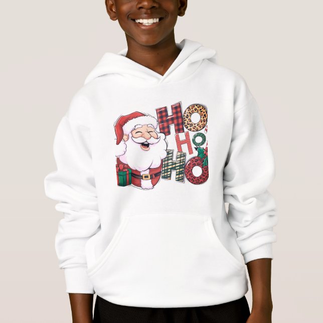 Merry christmas Santa Claus with gifts  Hoodie (Front)
