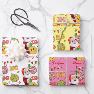 Merry Christmas Santa Claus Wrapping Paper Sheets