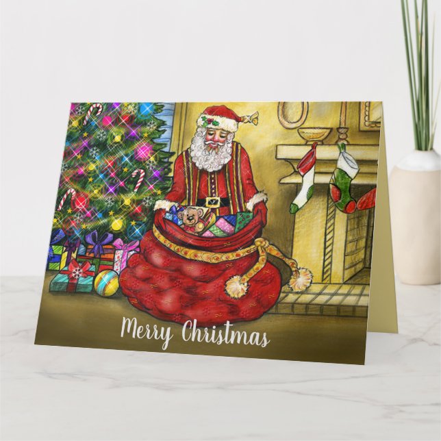 Merry Christmas Santa Clause Card (Front)