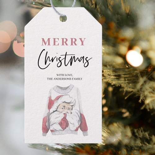 Merry Christmas  Santa Clause  Gift Tags