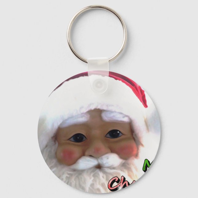 Merry Christmas Santa Clause Keychain (Front)