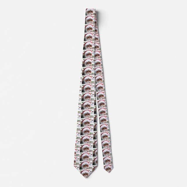Merry Christmas Santa Clause Neck Tie (Front)