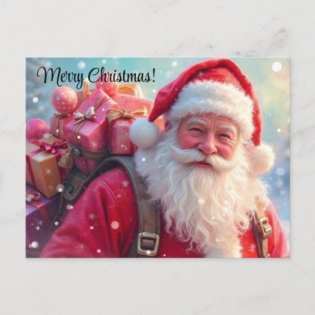 Merry Christmas Santa Clause Postcard (Front)